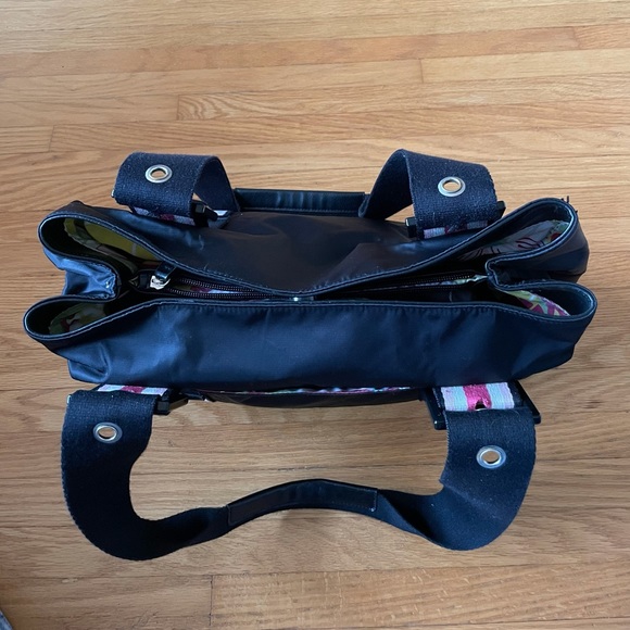 Franco Sarto Black Nylon Handbag. Size 16”L x 6”W x 11”H - Picture 7 of 15